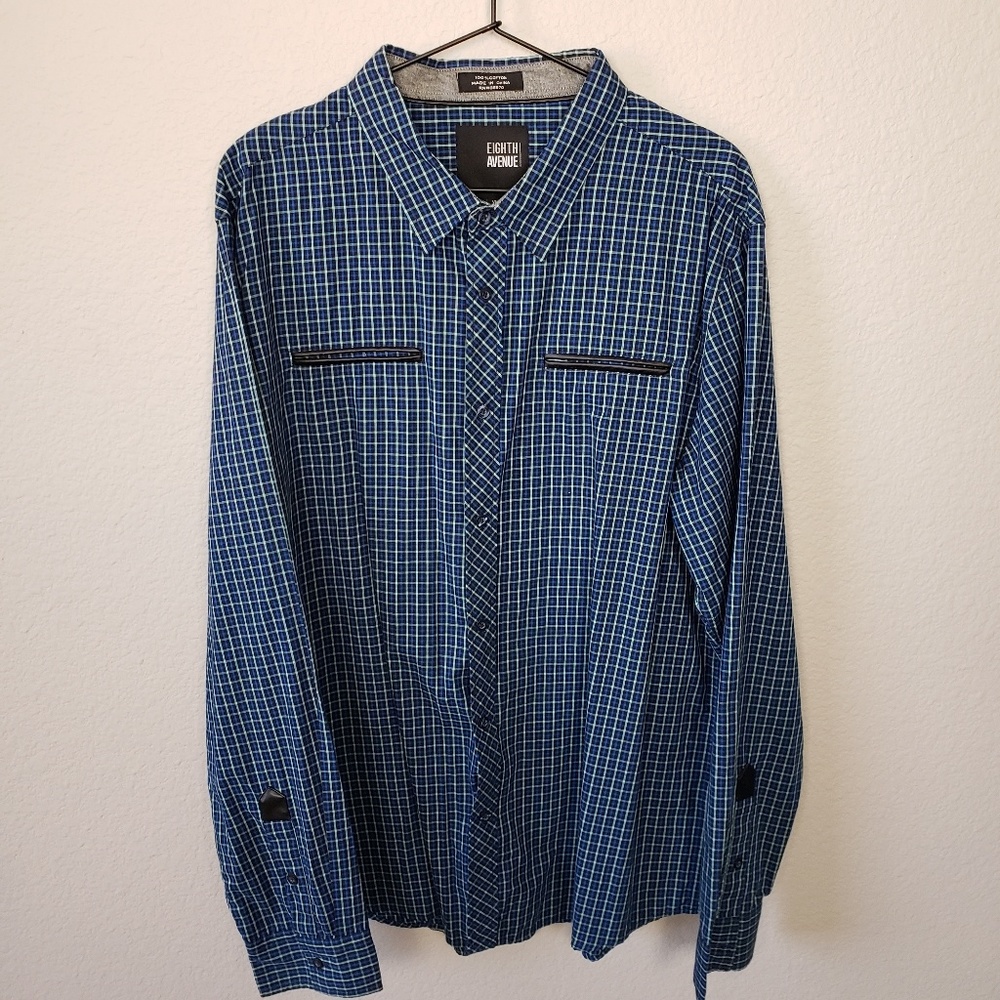Eigth Avenue Blue and Green Plaid